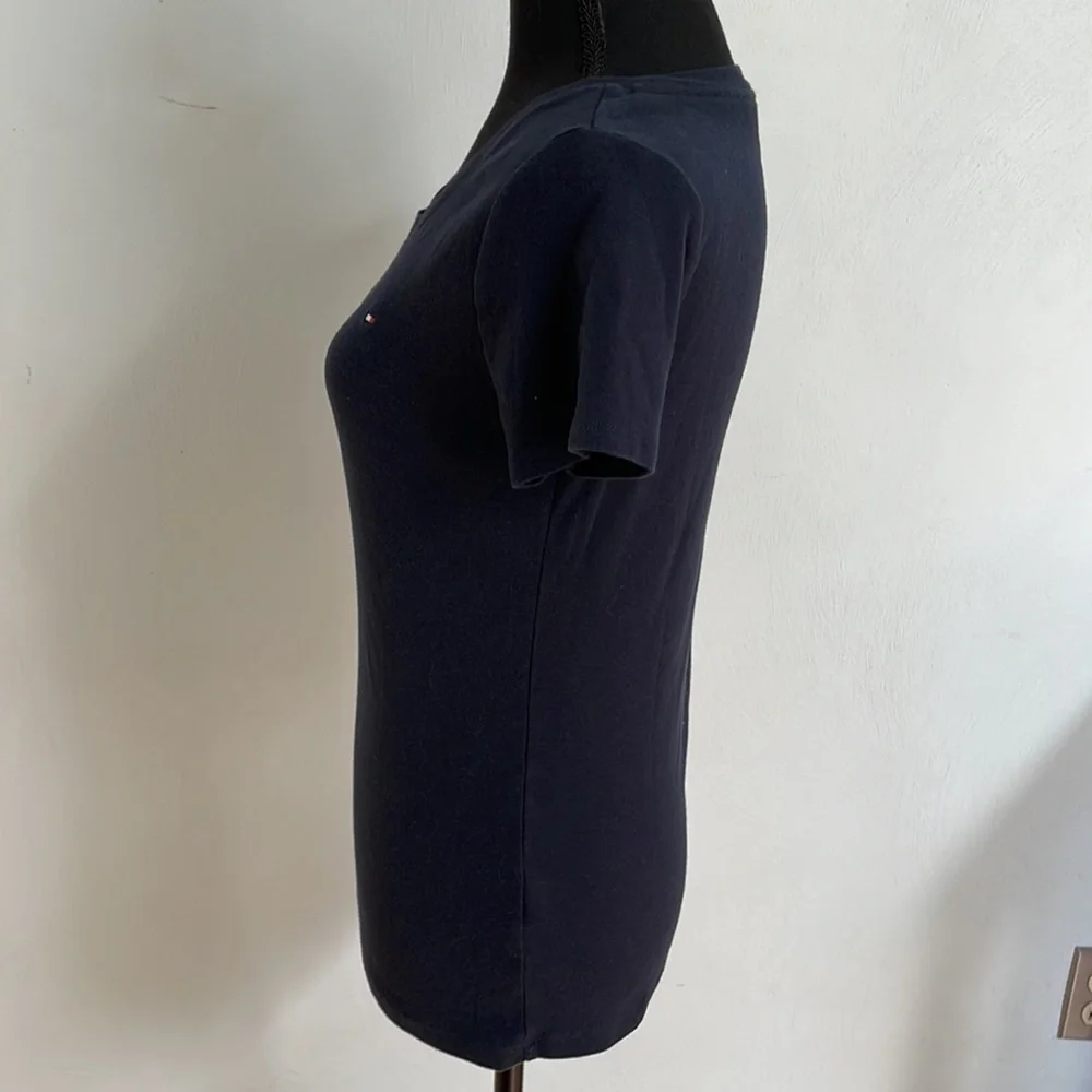 Tommy Hilfiger short sleeve top SP Navy blue - Picture 3 of 5